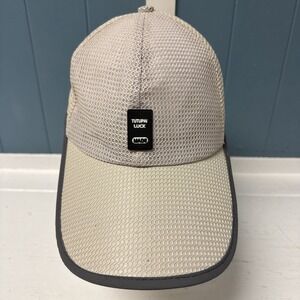 Tutupai Luck Made Baseball Fashion Mesh‎ Cap Hat White Ivory Gray